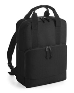 BAGBASE BG287 - RECYCLED TWIN HANDLE COOLER BACKPACK Black