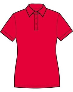 GILDAN 64800L - LADIES SOFTSTYLE DOUBLE PIQUE POLO Red