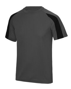 JUST COOL BY AWDIS JC003 - CONTRAST COOL T Charcoal/ Jet Black
