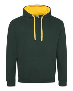 JUST HOODS BY AWDIS JH003 - VARSITY HOODIE Forest Green/ Gold
