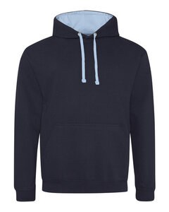 JUST HOODS BY AWDIS JH003 - VARSITY HOODIE New French Navy/Sky