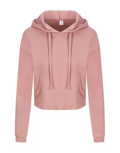 JUST HOODS BY AWDIS JH016 - WOMENS CROPPED HOODIE Dusty Pink