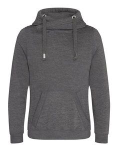JUST HOODS BY AWDIS JH021 - CROSS NECK HOODIE Charcoal