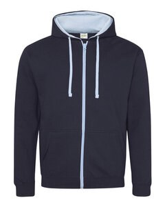 JUST HOODS BY AWDIS JH053 - VARSITY ZOODIE New French Navy/Sky