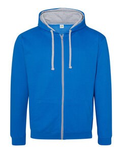 JUST HOODS BY AWDIS JH053 - VARSITY ZOODIE Sapphire Blue/Heather