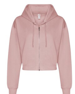 JUST HOODS BY AWDIS JH065 - WOMENS FASHION CROP ZOODIE Dusty Pink