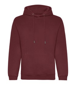 JUST HOODS ORGANIC JH201 - ORGANIC HOODIE Burgundy