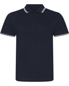 JUST POLOS JP003 - STRETCH TIPPED POLO Navy/White
