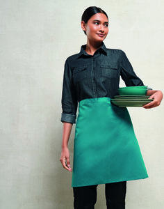 PREMIER WORKWEAR PR151 - COLOURS COLLECTION MID LENGTH APRON Oasis Green