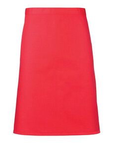 PREMIER WORKWEAR PR151 - COLOURS COLLECTION MID LENGTH APRON Strawberry