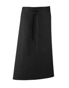 PREMIER WORKWEAR PR158 - COLOURS COLLECTION HOSPITALITY APRON WITH POCKET Black