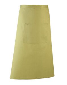PREMIER WORKWEAR PR158 - COLOURS COLLECTION HOSPITALITY APRON WITH POCKET Lime