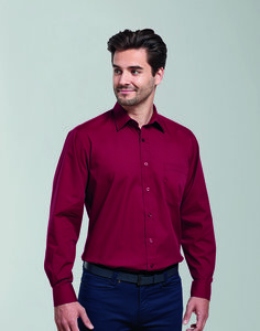 PREMIER WORKWEAR PR200 - MENS LONG SLEEVE POPLIN SHIRT