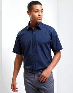 PREMIER WORKWEAR PR202 - MENS SHORT SLEEVE POPLIN SHIRT