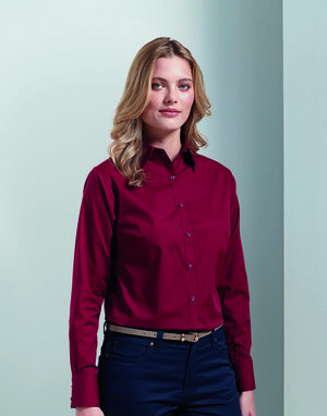 PREMIER WORKWEAR PR300 - LADIES LONG SLEEVE POPLIN BLOUSE