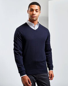 PREMIER WORKWEAR PR400 - ESSENTIAL ACRYLIC  MENS V-NECK SWEATER