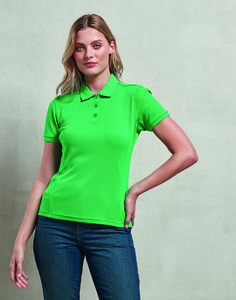 PREMIER WORKWEAR PR632 - LADIES COOLCHECKER PLUS POLO SHIRT COOLPLUS