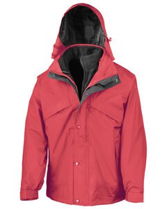 RESULT R068X - 3 IN 1 ZIP AND CLIP JACKET Red/Black