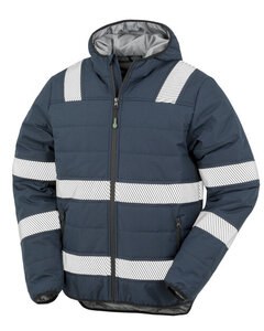 RESULT R500X - RECYCLED RIPSTOP PADDED SAFTEY JACKET Navy