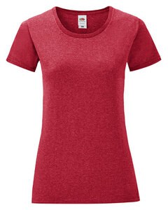 FRUIT OF THE LOOM 61-432-0 - LADIES ICONIC 150 T Vintage Heather Red