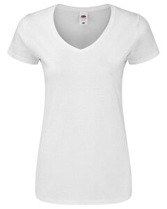FRUIT OF THE LOOM 61-444-0 - LADIES ICONIC 150 V-NECK T