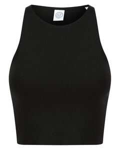 SKINNI FIT SK106 - WOMENS CROPPED TOP Black