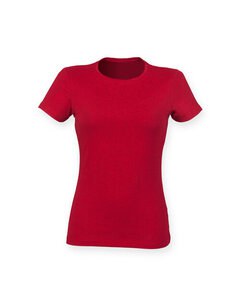 SKINNI FIT SK121 - LADIES FEEL GOOD STRETCH T Heather Red