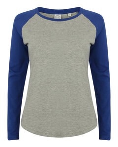 SKINNI FIT SK271 - LADIES LONG SLEEVE BASEBALL T-SHIRT