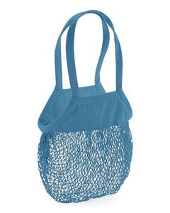 WESTFORD MILL W150 - ORGANIC COTTON MESH GROCERY BAG Air force blue