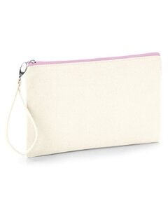 WESTFORD MILL W520 - CANVAS WRISTLET POUCH Natural/Pink