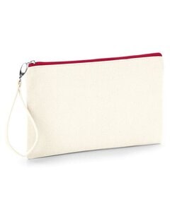 WESTFORD MILL W520 - CANVAS WRISTLET POUCH Natural/Red 