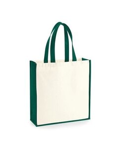 WESTFORD MILL W600 - GALLERY CANVAS TOTE Natural / Bottle Green
