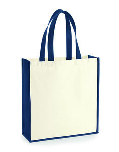 WESTFORD MILL W600 - GALLERY CANVAS TOTE Natural/French Navy