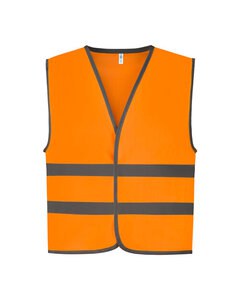 YOKO HVW102CH - REFLECTIVE BORDER KIDS WAISTCOAT Orange