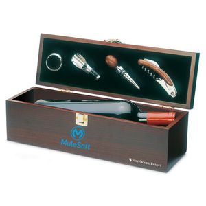 GiftRetail KC2690 - COSTIERES Wine set in wine box Wood