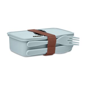 GiftRetail MO6254 - SUNDAY Lunch box with cutlery heaven blue