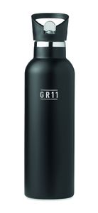 GiftRetail MO6366 - TIKSI Double wall flask 700ml Black