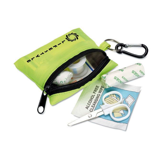 GiftRetail MO7202 - MINIDOC First aid kit w/ carabiner
