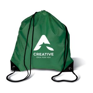 GiftRetail MO7208 - SHOOP 190T Polyester drawstring bag Green