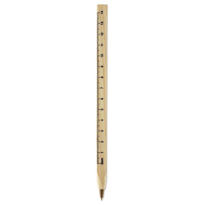 GiftRetail MO8200 - WOODAVE Wooden ruler pen
