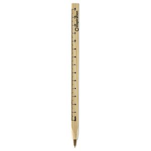 GiftRetail MO8200 - WOODAVE Wooden ruler pen Wood