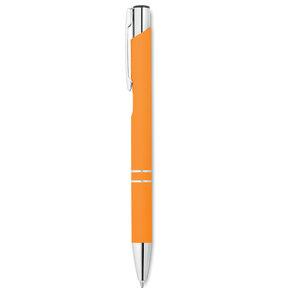 GiftRetail MO8857 - Push button ballpoint pen with rubber finish