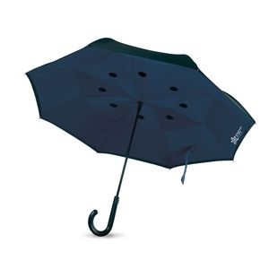 GiftRetail MO9002 - DUNDEE 23 inch Reversible umbrella Blue