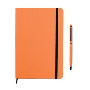 GiftRetail MO9348 - NEILO SET A5 notebook w/stylus 72 lined
