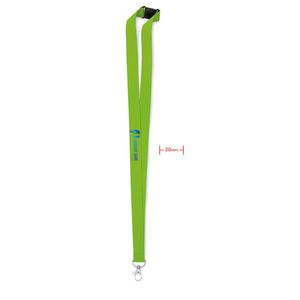 GiftRetail MO9354 - PANY Lanyard hook and buckle 20 mm Lime