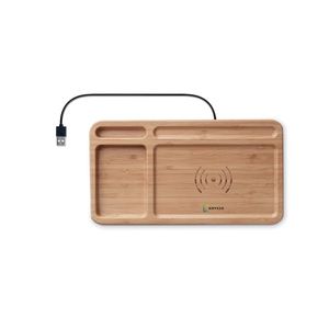 GiftRetail MO9391 - Wireless charging organiser Wood