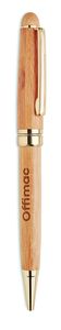 GiftRetail MO9912 - ETNA Bamboo twist ball pen in box Wood