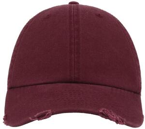 Atlantis ACDADE - Dad Hat Destroyed 6 Panel Cap Burgundy