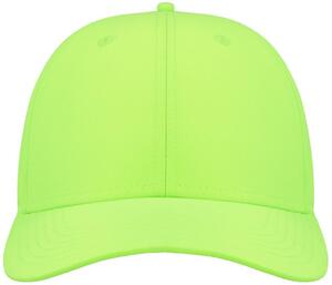 Atlantis ACREFE - Recy Feel Recycled Twill 6 Panel Cap Safety Green