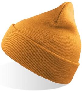 Atlantis ACWIND - Wind Beanie With Turn Up Double Skin Gold Yellow